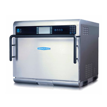 Turbo Chef i5 Microwave/Impingement Oven. This rapid cook, electric oven maximizes versatility with its large cavity size and ability to cook with most any metal pan.