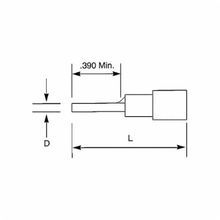 Sta-Kon® RB14-47PT Insulated Pin Terminal, 16 to 14 AWG Conductor, 0.075 in Pin Diameter, 0.39 in Pin Length, Copper, Blue