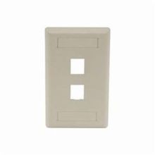 Wiring Device-Kellems IFP12EI IFP Rear Load iSTATION™ Keystone Faceplate, 1 Gangs, Thermoplastic, Flush Mount