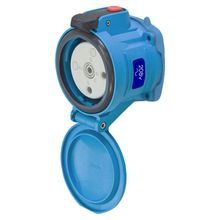 MELTRIC DECONTACTOR™ 63-34162 DSN30 Switch Rated Female Receptacle With Ground, 120/127/208/220 VAC, 30 A, 2 Pole, Blue