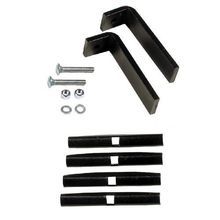 PREMISE WIRING NEXTFRAME® HLRF Foot Kit, For Use With NEXTFRAME® Vertical Ladder, 1-1/2 in H x 3/8 in W Stringer, 9 in Rung Spacing, Steel, Black