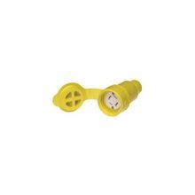 Molex® Watertite® 130147-0056 Straight Locking Blade Connector, 250 VAC, 20 A, 3 Pole, 4 Wires, Yellow