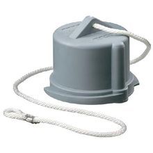 Wiring Device-Kellems PC100 Heavy Duty Industrial Grade Male Non-Metallic Standard Watertight Replacement Closure Cap, Composite, Gray