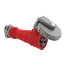 Wiring Device-Kellems HBL320C7W Female Heavy Duty Insulated Standard Watertight Pin and Sleeve Connector, 480 VAC, 20 A, 2 Poles, 3 Wires, Red