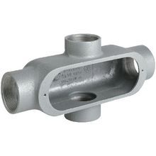 Killark® Duraloy®5 OX-1 Type X Conduit Body, 1/2 in Hub, 5 Form, 4 cu-in Capacity, Aluminum, Powder Coated