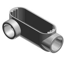 Red Dot® ALR-8 A Series Type LR Conduit Body, 3 in Hub, 190 cu-in, Die Cast Aluminum, Urethane Powder Coated