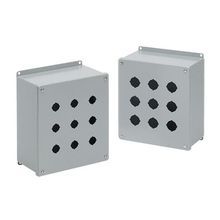 nVent HOFFMAN E2PBX PB1 Extra Deep Pushbutton Enclosure, 6 in L x 4 in W x 4-3/4 in D, NEMA 12, Steel