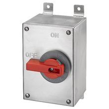 Wiring Device-Kellems Circuit-Lock® HBLDS3SSAC 2-Position Industrial Grade Square Top Standard Unfused Disconnect Switch With HBLAC1 Auxiliary Contact, 600 VAC, 30 A, 15 hp, 3 Pole