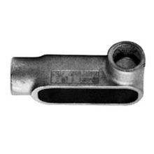 Appleton® LR17 Type LR UNILETS™ Conduit Outlet Body, 1/2 in Hub, 7, 4 cu-in, Grayloy Iron, Triple Coated