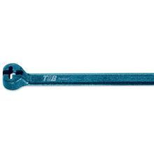 Ty-Rap® TY523M-NDT Detectable Cable Tie, 3.437 in L x 0.092 in W x 0.036 in THK, Nylon/Polyamide 6.6, Blue