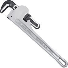 MaxPower 00112 Straight Pipe Wrench, 1-1/2 in Pipe, 10 in OAL, Heel and Hook Jaw, Aluminum Handle