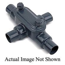 Ocal® Ocal-Blue™ X28-4X-G Type X Conduit Body, 3/4 in Hub, 8 Form, 9 cu-in Capacity, Iron, PVC Coated