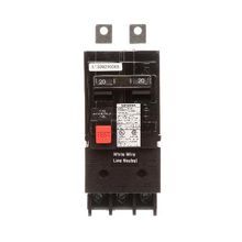 Siemens SpeedFax™ BE220H Ground Fault Circuit Breaker, 120/240 VAC, 20 A, 22 kA Interrupt, 2 Pole, Thermal Magnetic Trip