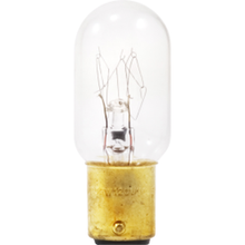Sylvania 25T8DC-130V/18316 Incandescent Lamp, 25 W Wattage, BA15d Double Contact Bayonet Lamp Base, Incandescent Lamp, T8 Shape, 215 Lumens