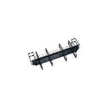 Leviton® 49252-PCM Flat Combo Front and Rear Manager, 21.1 in L x 3-1/2 in W, 2 Rack Unit, Steel