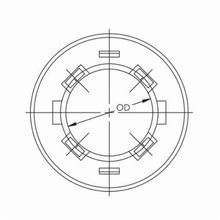 Caddy® ESG1 Tangent Split Easy Snap Grommet, 1-11/32 in Dia, Polyethylene