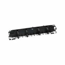 PREMISE WIRING HC219ME3S Horizontal Cable Management With Wire Saddles, 3-1/2 in L x 19 in W, 2 Rack Unit, Steel