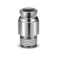 SMC® KQG2S06-M5 Hexagon Socket Head Male Connector With Sealant, Connector, 6 mm x RM5x0.8, Tube x R(PT) End Style, 316 Stainless Steel, Import Domestic/Import