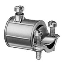 Bridgeport® 280-DC Conduit Combination Coupling, 1/2 x 3/8 in, For Use With EMT/Flex Conduit, Die Cast Zinc, Ball Burnished