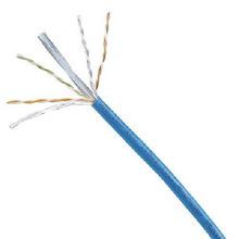 Panduit® PUR6004BU-UY TX6000™ Enhanced Type CMR Cat 6 UTP Riser Cable, 80 VAC, (4 Pair) 23 AWG Bare Copper Conductor, 1000 ft L