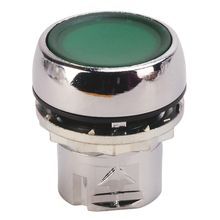 Rockwell Automation 800F Momentary Push Button - Metal, Illuminated, Flush, Green, Standard Pack (Qty. 1)