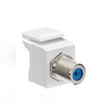 QuickPort® 41084-FWF Type F Feed Through Adapter, RG6/RG59 Coaxial Cable
