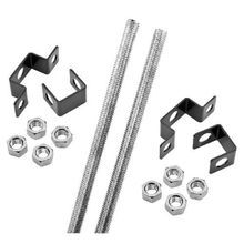 PREMISE WIRING NEXTFRAME® HLCMK Ceiling Mounting Kit, For Use With NEXTFRAME® Hang Ladder from Ceiling, 1-1/2 in H x 3/8 in W Stringer, 9 in Rung Spacing, Steel, Black