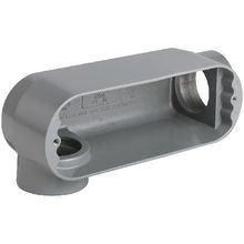 Killark® Duraloy®5 OLR-1 Type LR Conduit Body, 1/2 in Hub, 7, 4 cu-in, Aluminum, Powder Coated