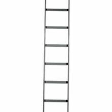 PREMISE WIRING HLS0606B Straight Ladder Rack, 6 ft L x 6 in W, 9 in Rung Spacing, Steel