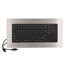 Rockwell Automation Industrial Computer and Monitor Accessories, Panel Mount Keyboard/Mouse, Stainless Steel, 113 Keys, PS/2