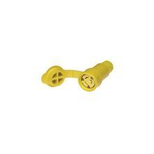 Molex® Watertite® 130146-0099 Straight Locking Blade Connector, 125 VAC, 15 A, 2 Pole, 3 Wires, Yellow