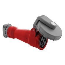 Wiring Device-Kellems HBL420C7W Female Heavy Duty Insulated Standard Watertight Pin and Sleeve Connector, 480 VAC, 20 A, 3 Poles, 4 Wires, Red