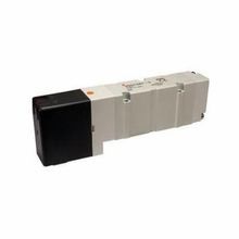SMC® VVQC4000-2A-1T Cylindrical Port U-Side End Plate Assembly, For Use With VV5QC41 Series Manifold, 1 MPa, 1.7 Cv Metal Seal, 2 Cv Rubber Seal, 24 VDC, IP67 Dustproof Enclosure