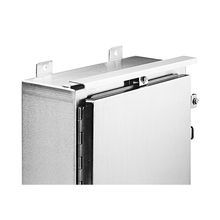 Hoffman ADK16SS6 A4SY Drip Shield Kit, For Use With 16 in NEMA 4/4X 1-Door Free Standing Wall Mount Enclosures, 14 ga 316 Stainless Steel