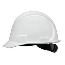 Honeywell NSB10001 Short Brim Baseball Hard Hat, 6-1/2 in Fits Minimum Hat Size, 7-7/8 in Fits Maximum Hat Size, HDPE, 4-Point Ratchet Suspension, ANSI Electrical Class Rating: G, Side Slotted, Ratchet Adjustment