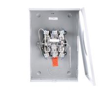 TALON® S40405-015F 1-Position Type HQU4/5 Meter Socket, 600 VAC, 200 A, 1/3 Phase, NEMA 3R Enclosure