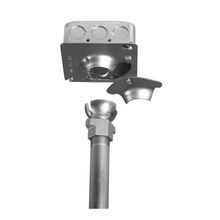 Steel City® SHHF 1/2 3/4 Hands-Free Swivel Hanger, For Use With 4 in Square Boxes, 11-1/2 in L, Pre-Galvanized Steel, Gray