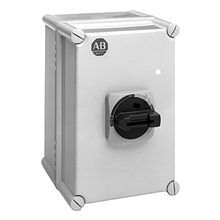Allen-Bradley 194E-KA20-P11 Enclosed Non-Metallic Disconnect Load Switch, 600 VAC, 25 A, 10 hp, 1NO-1NC Contact Form, 3 Pole