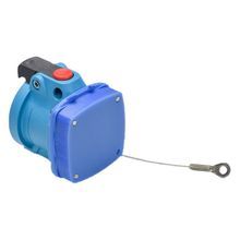 MELTRIC DECONTACTOR™ 61-1A826 Size 1 Padlockable Plug Cap, 2.21 in Dia, 2.71 in H, Polyester, Blue
