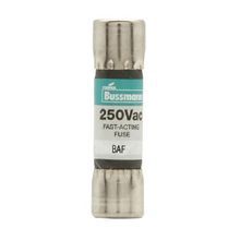 Bussmann BAF-6 Low Voltage Supplemental Fast Acting Fuse, 6 A, 250 VAC, 200 A, 10 kA Interrupt, Class: CC, Cartridge Body