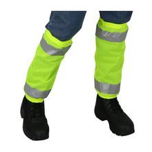 PIP® 319-GT1-LY High Visibility Gaiter, Universal, Hi-Viz Yellow, 17-1/2 in L, Polyester, 9 oz Fabric