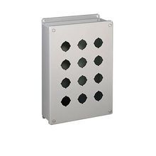 nVent HOFFMAN E4PBSS PB1S Pushbutton Enclosure, 10-1/4 in L x 3-1/4 in W x 2-3/4 in D, NEMA 4X, 304 Stainless Steel