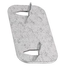 Steel City® CP-1 Protector Plate, 2-37/64 in H x 1-3/8 in W, Steel, Galvanized