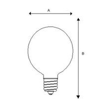 Sylvania 25G16.5C-120V/13618 Decorative Incandescent Lamp, 25 W Wattage, Candelabra Lamp Base, Incandescent Lamp