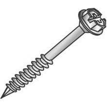 Cully™ Tapcon™ 60328 Hex Washer Head Concrete Screw, 1/4 in Dia, 1-1/4 in OAL, Slotted Head Drive, Steel