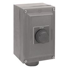 Rockwell Automation 800H Assembled, Type 7&9 Hazardous Location Push Button Station. with One Push Button, Red Extended STOP Push Button, Lever Type Actuator