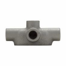 Crouse-Hinds Condulet® TA47 Type TA Conduit Body, 1-1/4 in Hub, 7, Feraloy® Iron Alloy, Electrogalvanized/Aluminum Acrylic Painted