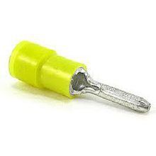 Sta-Kon® RC10-55PT Insulated Pin Terminal, 12 to 10 AWG Conductor, 0.106 in Pin Diameter, 0.39 in Pin Length, Copper, Yellow