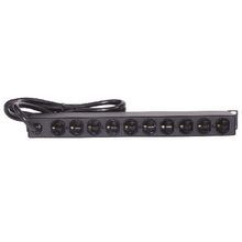 PREMISE WIRING PlugTrak® HPWPWR Horizontal Non-Controlled Portable Power Outlet Strip, 125 VAC, 15 A, 10 Outlets, Flush Mount