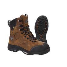 Oliver by Honeywell OL24031-BRN-060 Work Boots, Women's Gender, SZ 6, 8 in H, Steel Toe, Full Grain Leather Upper, Rubber Outsole, Resists: Water and Slip, Specifications Met: ASTM F2413-11 F I/75 C/75 MT/75 PR EH/SRA Certified